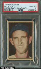 Nelson Fox [Photo Ewell Blackwell] Baseball Cards 1952 Berk Ross Prices