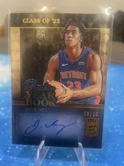 Jaden Ivey [Gold] #RYB-JIV Basketball Cards 2022 Panini Donruss Elite Rookie Yearbook Autographs Prices