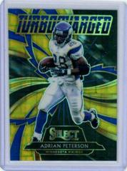 Adrian Peterson [Gold Prizm] #T4 Football Cards 2020 Panini Select Turbocharged Prices