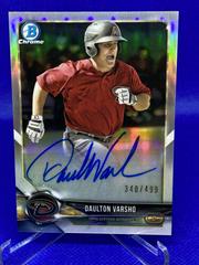 Daulton Varsho [Refractor] #BCPA-DV Baseball Cards 2018 Bowman Chrome Prospects Autographs Prices