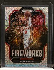 Trae Young [Mojo] #21 Basketball Cards 2022 Panini Prizm Fireworks Prices