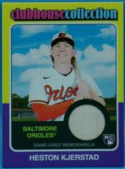 Heston Kjerstad #CCR-HK Baseball Cards 2024 Topps Heritage Clubhouse Collection Relic Prices