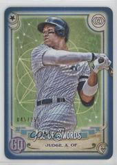 Aaron Judge [Indigo] Baseball Cards 2020 Topps Gypsy Queen Tarot of the Diamond Prices