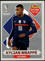 Kylian Mbappe [Silver] Soccer Cards 2022 Panini World Cup Qatar Stickers Extra Prices