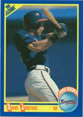 Dave Justice #650 Baseball Cards 1990 Score Prices