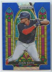 Juan Soto [Blue Wave Prizm] #SG-3 Baseball Cards 2021 Panini Prizm Stained Glass Prices
