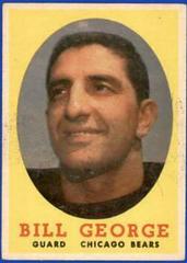 Bill George #119 Football Cards 1958 Topps Prices