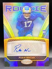 Puka Nacua [Gold] #RS-18 Football Cards 2023 Panini Certified Rookie Signatures Prices