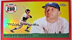 Mickey Mantle [Red Refractor] #4 Baseball Cards 2007 Topps Chrome Prices