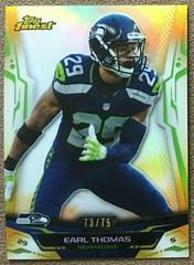Earl Thomas [Gold Refractor] #11 Football Cards 2014 Topps Finest Prices