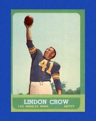 Lindon Crow #45 Football Cards 1963 Topps Prices
