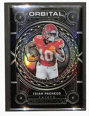 Isiah Pacheco [Yellow Electric Etch] #11 Football Cards 2023 Panini Obsidian Orbital Prices