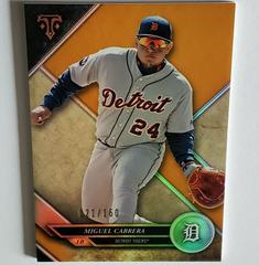 Miguel Cabrera [Amber] #12 Baseball Cards 2017 Topps Triple Threads Prices