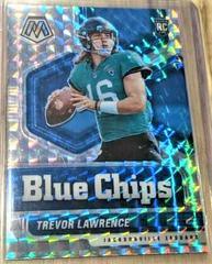 Trevor Lawrence [Mosaic] Football Cards 2021 Panini Mosaic Blue Chips Prices