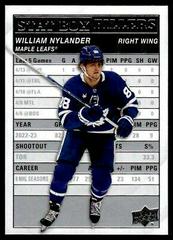 William Nylander #SB-16 Hockey Cards 2023 Upper Deck Stat Box Fillers Prices