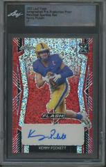 Kenny Pickett [Metalized Sparkles Red] #BA-KP1 Football Cards 2022 Leaf Flash Autographs Prices