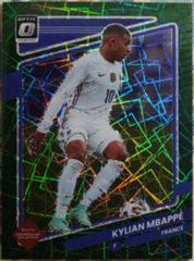 Kylian Mbappe [Optic Green Velocity] Soccer Cards 2021 Panini Donruss Road to Qatar Prices