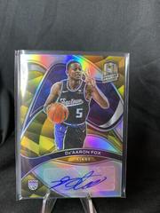 De'Aaron Fox [Gold] #S-DAF Basketball Cards 2021 Panini Spectra Signatures Prices