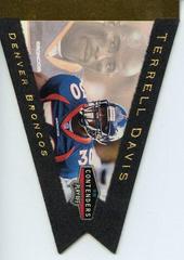 Terrell Davis [Gold Foil] #25 Football Cards 1998 Playoff Contenders Pennants Prices