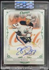 Connor McDavid [Green] Hockey Cards 2020 Upper Deck Clear Cut Champs Autographs Prices