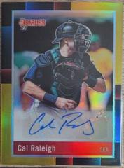 Cal Raleigh [Gold] #R88S-CR Baseball Cards 2022 Panini Donruss Optic Retro 1988 Signatures Prices