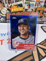 Derek Jeter [Blue Prism] #2 Baseball Cards 2022 Topps Chrome Platinum Anniversary Prices