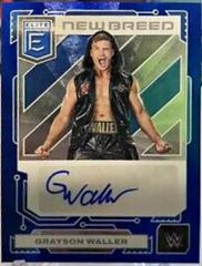 Grayson Waller [Blue] #39 Wrestling Cards 2023 Donruss Elite WWE New Breed Autograph Prices