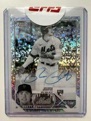 Brett Baty [Gold Mini Diamond] #CBA-BBA Baseball Cards 2023 Topps Chrome Black Autographs Prices