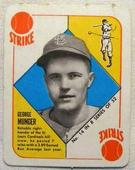 George Munger #14 Baseball Cards 1951 Topps Blue Back Prices