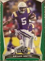 Kayshon Boutte [Green] #23 Football Cards 2023 Leaf Draft Prices