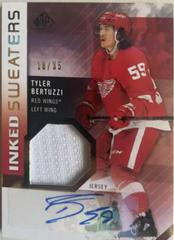 Tyler Bertuzzi Hockey Cards 2021 SP Game Used Inked Sweaters Autograph Prices