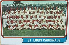 Cardinals Team Baseball Cards 1974 Topps Prices