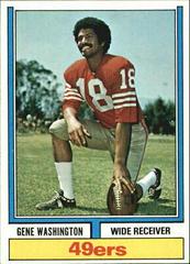 Gene Washington #46 Football Cards 1974 Topps Prices