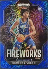 Dereck Lively II [Blue Shimmer] #15 Basketball Cards 2023 Panini Prizm Draft Picks Fireworks Prices
