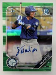 Noelvi Marte [Green Refractor] #CPA-NM Baseball Cards 2019 Bowman Chrome Prospects Autographs Prices