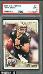 Drew Brees #11 Football Cards 2009 Upper Deck Heroes Prices
