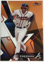 Freddie Freeman [Orange Refractor] #70 Baseball Cards 2018 Topps Finest Prices