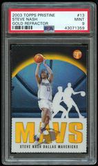 Steve Nash Gold Refractor Basketball Cards 2003 Topps Pristine Prices