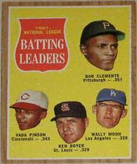 NL Batting Leaders Baseball Cards 1962 Topps Prices
