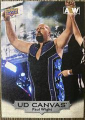 Paul Wight Wrestling Cards 2022 Upper Deck AEW UD Canvas Prices