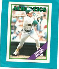 Walt Weiss #126T Baseball Cards 1988 Topps Traded Prices