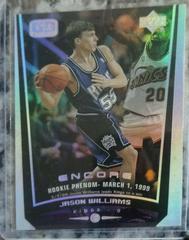 Jason Williams [Game Dated] Basketball Cards 1998 Upper Deck Encore Prices