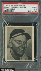 Lloyd Whitey Moore Baseball Cards 1940 Cincinnati Reds Team Issue Prices