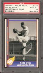 Nolan Ryan [Jacksonville Suns] #116 Baseball Cards 1992 Pacific Nolan Ryan Prices