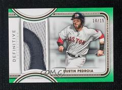 Dustin Pedroia [Green] #DJR-DP Baseball Cards 2022 Topps Definitive Jumbo Relic Collection Prices