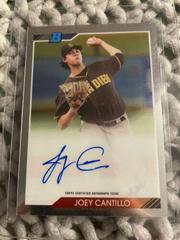 Joey Cantillo #JC Baseball Cards 2020 Bowman Heritage Chrome Autographs Prices