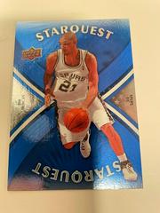 Tim Duncan [Blue] Basketball Cards 2008 Upper Deck Starquest Prices