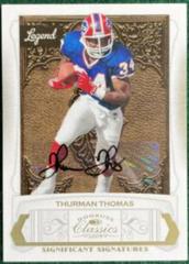 Thurman Thomas [Significant Signatures Gold] Football Cards 2009 Panini Donruss Classics Prices