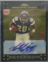 Adrian Peterson [Autograph Gold Superfractor] #TC181 Football Cards 2007 Topps Chrome Prices