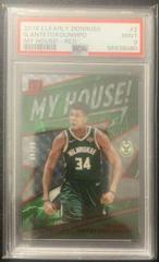 Giannis Antetokounmpo [Red] Basketball Cards 2019 Panini Clearly Donruss My House Prices